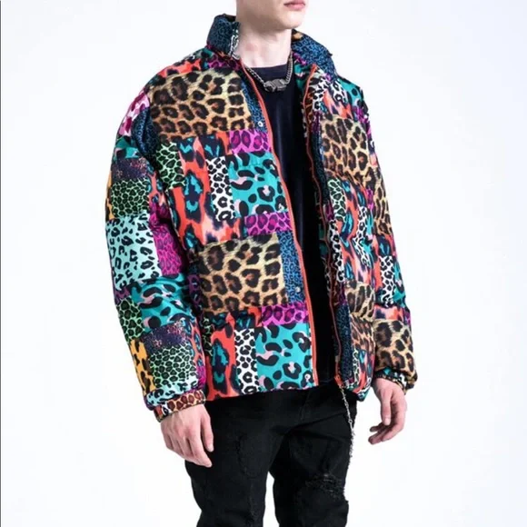 SHEIN leopard puffer coat - Picture 4 of 9